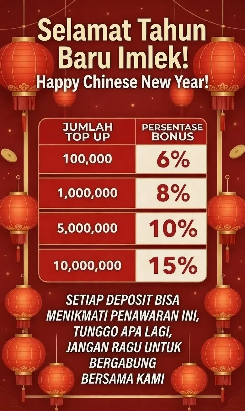 Selamat Tahun Baru Imlek! Happy Chinese New Year Bonus